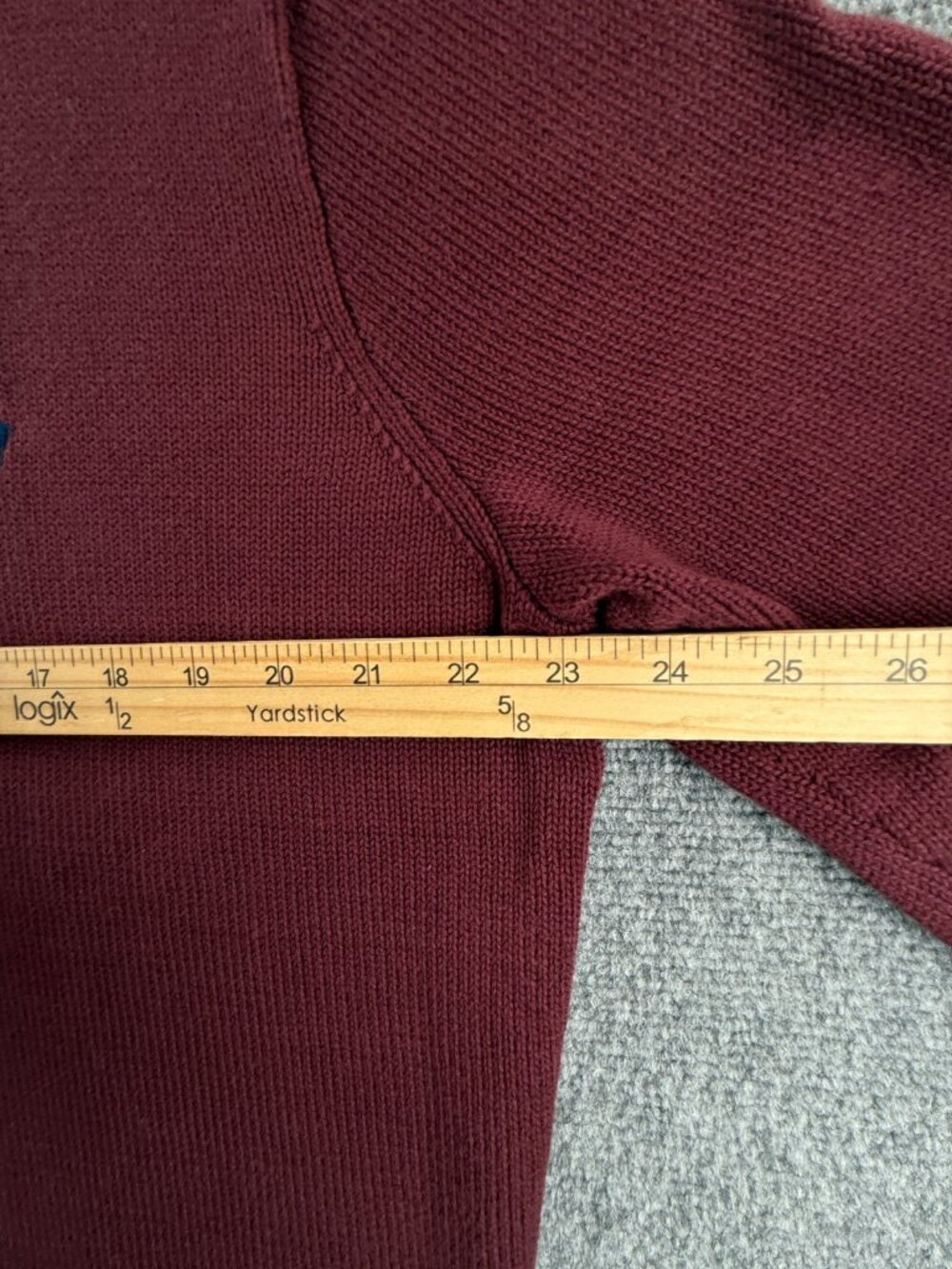 NWOT Polo Ralph Lauren Cotton Crewneck Sweater Red Wine XL Heavyweight Pullover - Picture 7 of 16